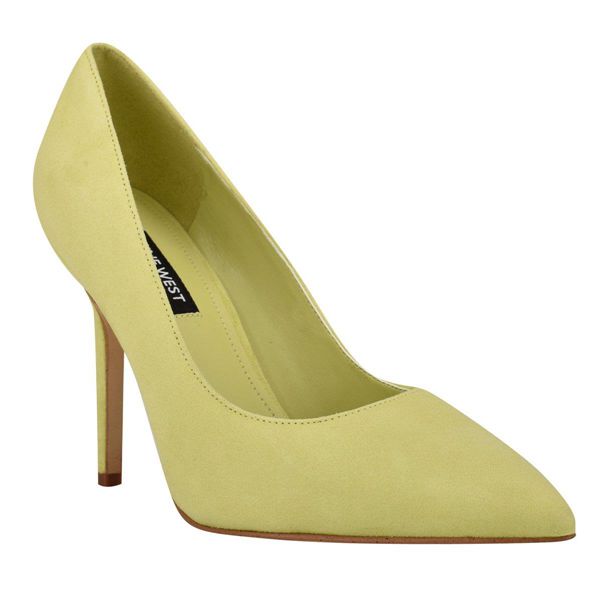 Nine West Bliss Pointy Toe Yellow Pumps | Ireland 82T01-0M08